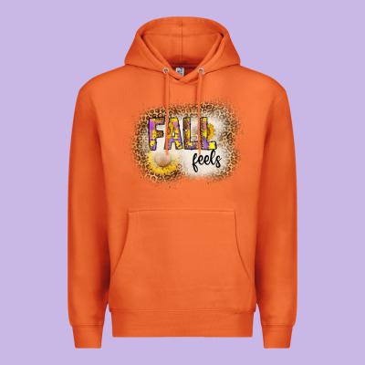 Fall Feels Premium Hoodie Designed By Cowhidedigitalart