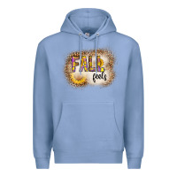 Colony Blue fall feels Premium Hoodie - CowhideDigitalArt