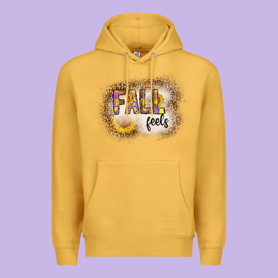 Fall Feels Premium Hoodie Designed By Cowhidedigitalart