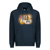 Navy fall feels Premium Hoodie - CowhideDigitalArt