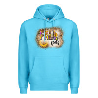Ocean Blue fall feels Premium Hoodie - CowhideDigitalArt