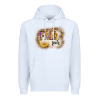 White fall feels Premium Hoodie - CowhideDigitalArt