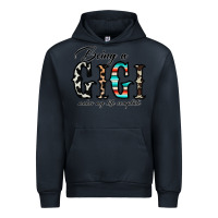 Navy being a gigi makes my life complate Urban Hoodie - CowhideDigitalArt