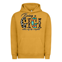 Pigment Peanut Butter being a gigi makes my life complate Urban Hoodie - CowhideDigitalArt