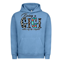Pigment Pebble Blue being a gigi makes my life complate Urban Hoodie - CowhideDigitalArt