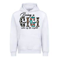 White being a gigi makes my life complate Urban Hoodie - CowhideDigitalArt