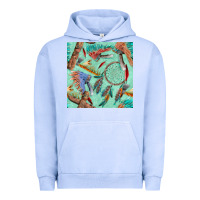 Pigment Grape Ice pipe tomahawk dreamcatcher headdress seamless patt Urban Hoodie - FaDigitalArtStudio