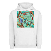 Pigment Lunar Rock pipe tomahawk dreamcatcher headdress seamless patt Urban Hoodie - FaDigitalArtStudio