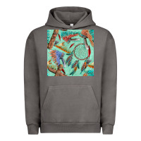 Pigment Tornado pipe tomahawk dreamcatcher headdress seamless patt Urban Hoodie - FaDigitalArtStudio