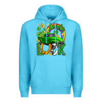 Ocean Blue Loads of luck truck st. patricks day Premium Hoodie - Neo Western