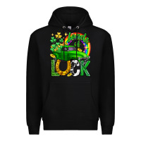 Black Loads of luck truck st. patricks day Premium Hoodie - Neo Western
