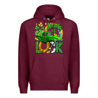 Burgundy Loads of luck truck st. patricks day Premium Hoodie - Neo Western