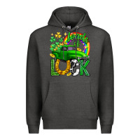 Charcoal Heather Loads of luck truck st. patricks day Premium Hoodie - Neo Western