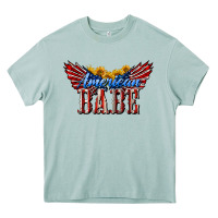 Arona American Babe With Sunflowers Heavy Core Tee - LillyAllenDesigns