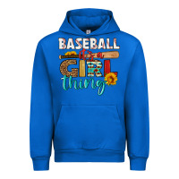 Cobalt baseball it's a girl thing Urban Hoodie - HRA Design Shop