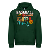 Forest Green baseball it's a girl thing Urban Hoodie - HRA Design Shop