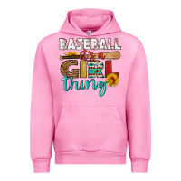 Fuchsia Pink baseball it's a girl thing Urban Hoodie - HRA Design Shop