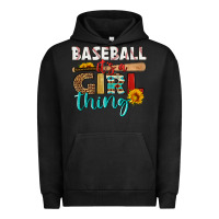 Pigment Black baseball it's a girl thing Urban Hoodie - HRA Design Shop