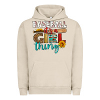 Pigment French Oak baseball it's a girl thing Urban Hoodie - HRA Design Shop