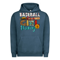 Pigment Midnight Navy baseball it's a girl thing Urban Hoodie - HRA Design Shop