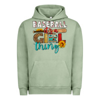 Pigment Oil Green baseball it's a girl thing Urban Hoodie - HRA Design Shop