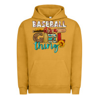 Pigment Peanut Butter baseball it's a girl thing Urban Hoodie - HRA Design Shop