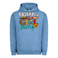Pigment Pebble Blue baseball it's a girl thing Urban Hoodie - HRA Design Shop
