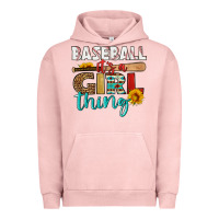 Pigment Salmon baseball it's a girl thing Urban Hoodie - HRA Design Shop
