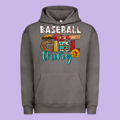 Baseball It's A Girl Thing Urban Hoodie Designed By Hra Design Shop