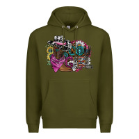 Army Green cowgirl2 Premium Hoodie - SublimationCraftShop