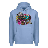 Colony Blue cowgirl2 Premium Hoodie - SublimationCraftShop