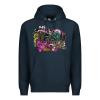 Navy cowgirl2 Premium Hoodie - SublimationCraftShop