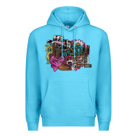 Ocean Blue cowgirl2 Premium Hoodie - SublimationCraftShop