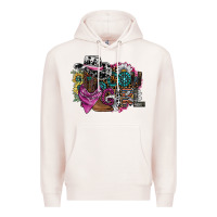 Pale Pink cowgirl2 Premium Hoodie - SublimationCraftShop