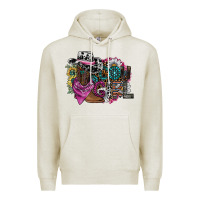 Oatmeal Heather cowgirl2 Premium Hoodie - SublimationCraftShop