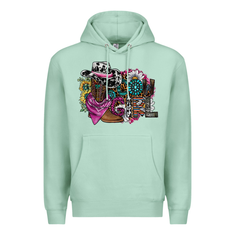 Cowgirl2 Premium Hoodie by SublimationCraftShop | Teevron