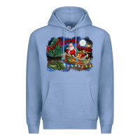 Colony Blue heaux heaux heaux christmas louisiana swamp Premium Hoodie - FaDigitalArtStudio