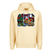 Pina Colada heaux heaux heaux christmas louisiana swamp Premium Hoodie - FaDigitalArtStudio