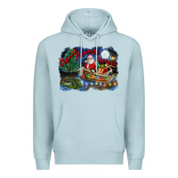 Blue Mist heaux heaux heaux christmas louisiana swamp Premium Hoodie - FaDigitalArtStudio
