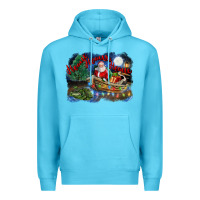 Ocean Blue heaux heaux heaux christmas louisiana swamp Premium Hoodie - FaDigitalArtStudio