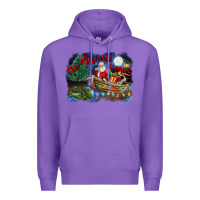 Purple heaux heaux heaux christmas louisiana swamp Premium Hoodie - FaDigitalArtStudio