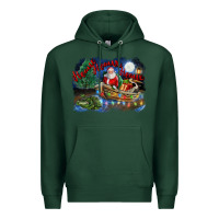 Sports Green heaux heaux heaux christmas louisiana swamp Premium Hoodie - FaDigitalArtStudio
