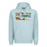 Blue Mist ew people with cross Premium Hoodie - HRA Design Shop