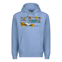 Colony Blue ew people with cross Premium Hoodie - HRA Design Shop