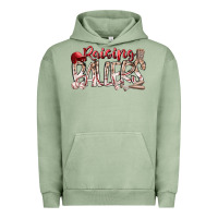 Pigment Oil Green Raising Ballers Urban Hoodie - RacoonDesign
