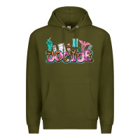 Army Green doctor Premium Hoodie - AdoDesignShop