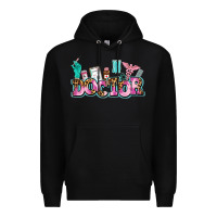 Black doctor Premium Hoodie - AdoDesignShop