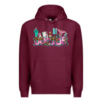 Burgundy doctor Premium Hoodie - AdoDesignShop