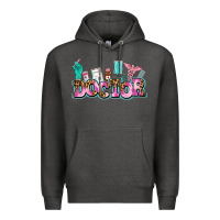 Charcoal Heather doctor Premium Hoodie - AdoDesignShop