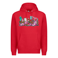 Red doctor Premium Hoodie - AdoDesignShop